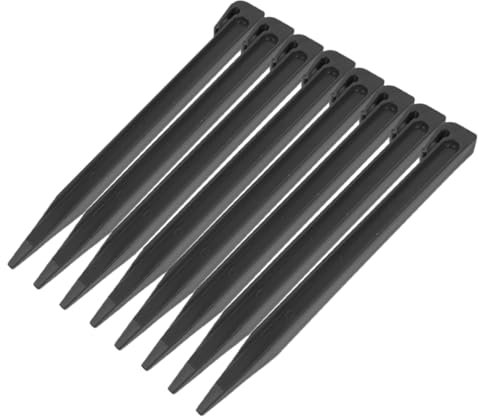 POPETPOP 8stücke Wetterfeste Gartenpfähle Robustem Kunststoff Fixieren Von Rasenkanten Freien Leicht Und Tragbar Für Einfache Anwendung