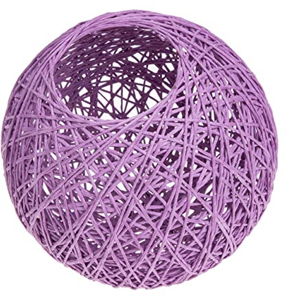 SHINEOFI Pantalla De Lámpara Colgante Esférica De Papel 20 Cm Color Púrpura, Sombra Clara Decorativa Para Lámparas De Techo y Escritorio, Accesorio Práctico Para Iluminación Ambiental