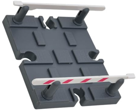 Gatuida Platform Track Toys for Diy Railing Barrier Model Train Track Accessories Railway Road Block for Simulation Barricade Plaything and Pretend Train Games