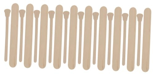 BIUDECO 100 pièces Lot de Bâtonnets Applicateurs Bois pour Épilation Cire Sticks Durables pour Épilation et Soins Visage Spatules Cire Professionnelles pour Usage Domestique et Spa