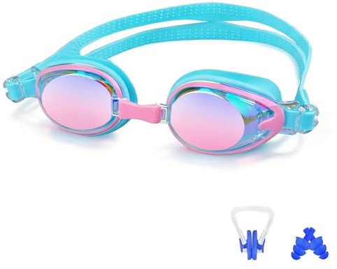 OdiuK Kinder Schwimmbrille Taucherbrille Kinder 3-14 Jahre Pink