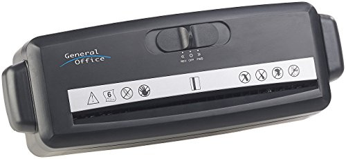 General Office Papierschredder: Aktenvernichter-Aufsatz für runde & eckige Papierkörbe (Aufsatzaktenvernichter, Papierschredder Aufsatz, Papierschneidemaschine)