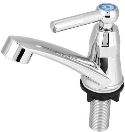 Modern Single Cold Faucet Sink Accessories Chrome Finish Water Tap for Home Bathroom Washbasin Kitchen Basin 3 Handle Type Optional (Straight)
