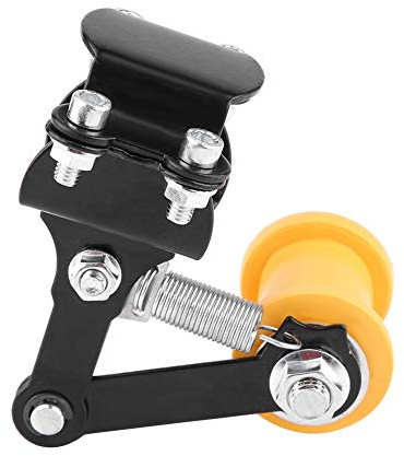Tensor de cadena moto universal - Ajustador Tensor de cadena Perno en el rodillo Motocicleta Longitud de enlace Modificado Universal Herramienta de accesorios (Color : Black)
