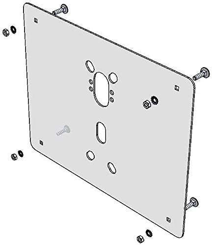 PREFER - Piastra Toppa di Sicurezza per Basculante/Garage – Piastra Interna di Rinforzo in Acciaio Zincato 275x300 mm, Spessore 2 mm