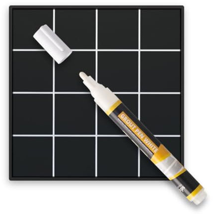 SD COLORS Pennarello per Fughe Piastrelle, Rinnova Fughe in Cemento, Sbianca e Ripara Fughe, per Pavimenti di Cucine e Bagni - Bianco