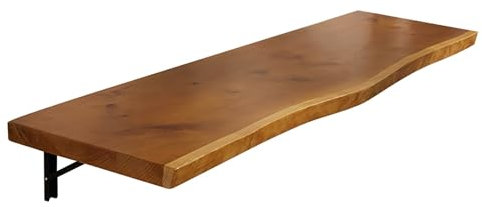 PQXQZ An der Wand Montierter Klapptisch Balkontisch Klappbar mit Holzplatte für Waschküche Balkon Büro Küche Zuhause(80cm/31in)