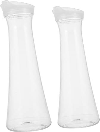 Alipis 2pezzi Bottiglia D'acqua Di Perdite in Policarbonato Trasparente Bottiglia D'acqua Per Uso e Ufficio Tazza Per e Tè