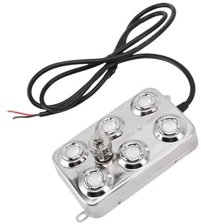 Yechiry Ultrasonic Fogger Mist Maker, 6 Kopf 250W 5l Stunden IP67 Water Proof Edelstahl Dichter Nebel mit 5 M Kabel für Teich, Garten, Rasen, Stiefeln, Gewächshaus, Urlaubsdekoration