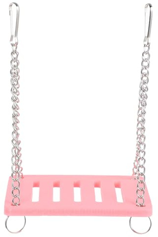 Alasum Balançoire Amusante Et Simple pour Hamster en Bois Et Métal, Taille Compacte, Jouet Sécurisé pour Cage, pour Hamster Domestique Et Petits Animaux De Compagnie, Usage Intérieur
