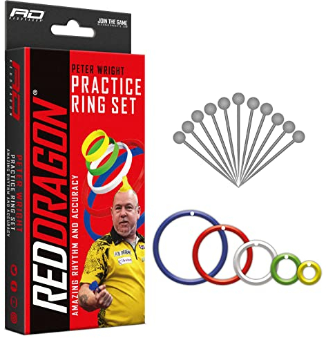 RED DRAGON Darts – Peter Wright Snakebite – Exklusive und offizielle Dart-Übungsringe Professionelles Dart-Zubehör