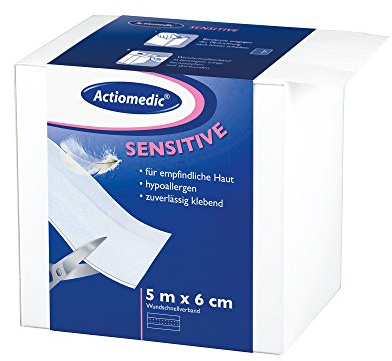Actiomedic® SENSITIVE Wundschnellverband Weiß 6 cm x 5 m