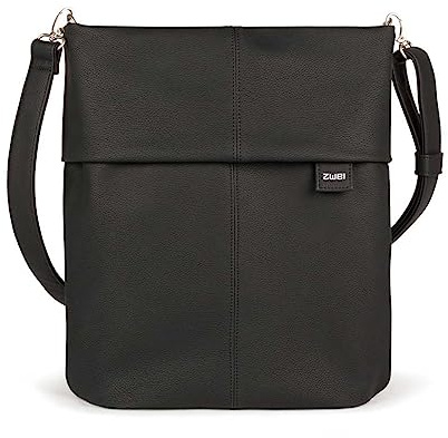Zwei Damen Handtasche Mademoiselle.M M12 Umhängetasche 7 Liter Crossbody Bag, Schultertasche in DIN-A4-Größe, Schlüsselring, Geheimfach, inkl. extra kurzen, abnehmbaren Schultergurt