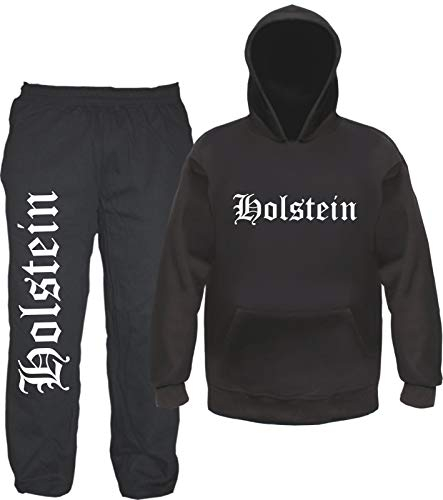 Holstein Jogginganzug - Altdeutsch - Jogginghose und Hoodie 2XL Schwarz