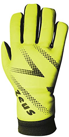 Zeus Sport Torwarthandschuhe Modell Space Fußball Futsal (8, neongelb)