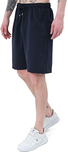 Smith & Solo Sporthose Herren Kurz - Kurze Hosen Herren, Laufshorts Männer Sommer Baumwolle Jogginghose Fitnesshose Sport Sportshorts Bermuda Shorts Hose Trainingshose Tennishose