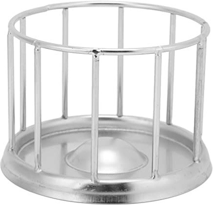 Reptile Stainless Steel Food Dish, Pet Round Railing Shape Tortoise Dish Water Tray Dish Water Tray for Home Vivarium Pet Store Lizard Turtle Reptiles