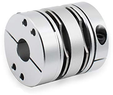 DINGGUANGHE-CUP Kuppler Doppelscheibenkupplungen D65 L74 Hohe Geschwindigkeit for Motorcodierer Verbinden Sie den flexiblen Wellenkoppler Metall (Inner Diameter : LDG2 B D65L74 20mm)