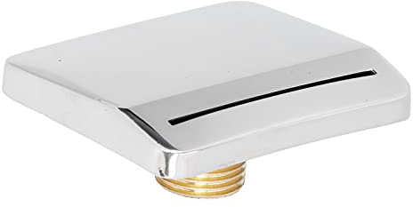 Hapivida Fuente de Piscina de Acero Inoxidable G1/2, Hoja de desagüe de Cascada de Rosca Externa, 7,5 cm para SPA, Piscina, Ducha, bañera de Masaje