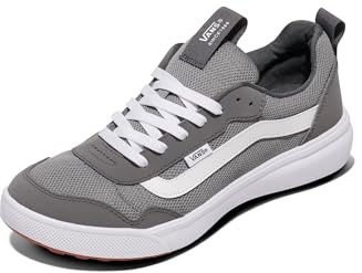Vans Men's Range BRZ Shoe - Low-Top Athletic Fashion Sneakers for Walking. Suede/Canvas Frost Gray/White. 11