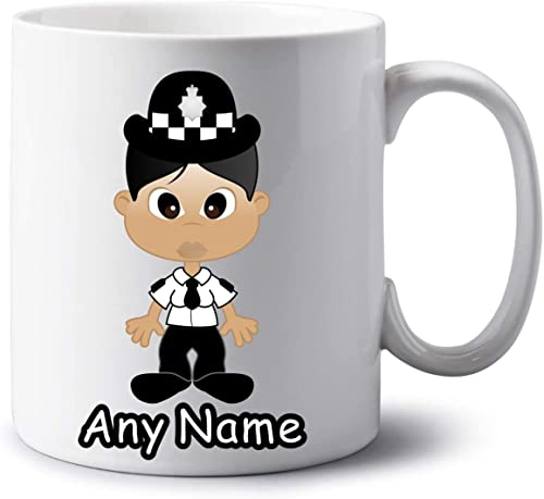 Police Gifts For Women - Jumbo Giant 20oz Personalised Police Mug Tea Coffee Cup - Female Police Officer Policewoman Novelty Gifts Presents Idea (Asian)