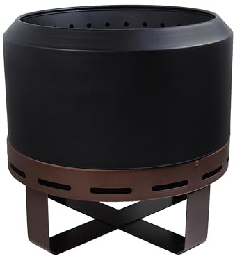 Dehner Feuerschale Aurus, Ø 60 cm, Höhe 57 cm, Eisen, schwarz