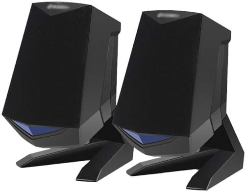 VipMan PC Speakers, Computer Speakers Multimedia Small Desktop Speaker with Stereo Sound for Laptops or TV, Black