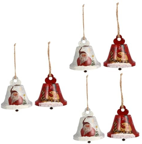 ABOOFAN 3 Stück Kleine Glocke Aus Metall Kreative Weihnachtsglocke Bastel Weihnachts Ornament Hängende Weihnachtsbaum Jingle Weihnachtsdekoration