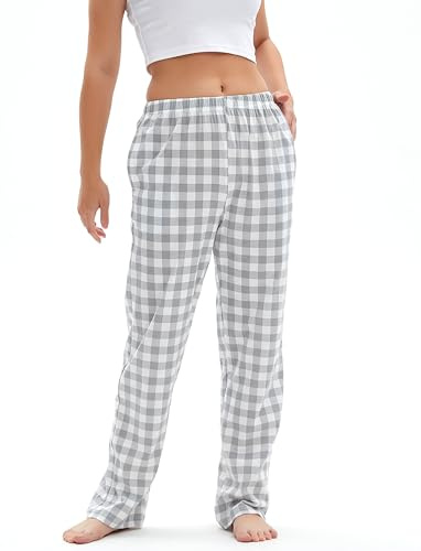 Mancru Pantalon Pijama Mujer, Cómodo Algodón Pantalón de pijama, Ropa de descanso para mujer, Pantalón para dormir Pantalones, Womens Pyjama Bottoms Pants