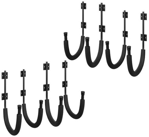 RAD Sportz 4-Pack of Kayak Storage Hook Sets - Kayak Wall Mount Hangers with 100lb Capacity Per Pair for Paddleboards, Surfboards, or Snowboards