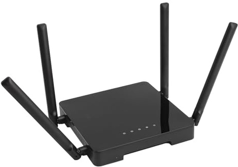 4G LTE Modem Router, 4G+ Router with SIM Card Slot, 1200MBPS Network WIFI Router, 4G LTE Wireless Router Supports 32 Users Online At The Same Time (UK Plug)