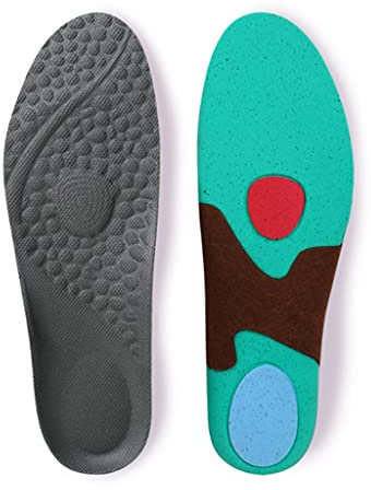 ZHCHAO Plantillas de maratón para Correr, cojín Ligero, Suave, Transpirable, Desodorante, Suela, Masaje, Calzado Deportivo para Correr, Almohadilla para Hombres y Mujeres(44)