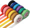 12 Rolle Kreppband Bunt, 15mm x 13m Regenbogen masking tape Maler Klebeband Abklebeband für Zuhause Klassenzimmer Büro DIY Basteln