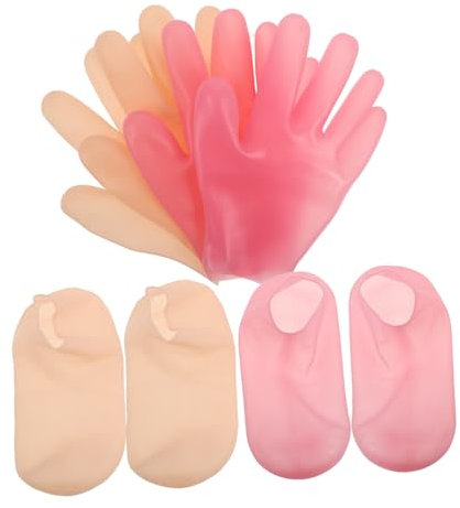 Ipetboom Feuchtigkeitsspendende Silikon Fuß Handmasken Weich Machende Exfoliation Für Trockene Rissige Fersen Komfortable Spa Socken Und Handschuhe Hautschonende Pflege Für Hände Und Füße f