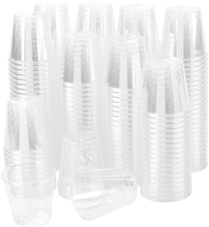 KEILEOHO 500 Stück 30ml Schnapsgläser Plastik, Schnapsbecher aus PS Material, Shot Becher Plastikbecher Wiederverwendbar für Partys und Veranstaltungen