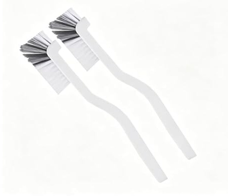 2 PCS Long Dish Brush with Handle, White Small Washing Up Brush | Kitchen Scrub Brushes, Washing Up Set for Bottles, Sinks, Pots, and Pans (White)