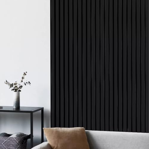 Claustra panneaux acoustique et isolant 278 cm x 60 cm 2cm (Noir)