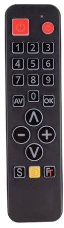 1 telecomando didattico for TV STB DVD DVB HIFI 21 tasti grandi pulsanti telecomando universale con retroilluminazione for anziani