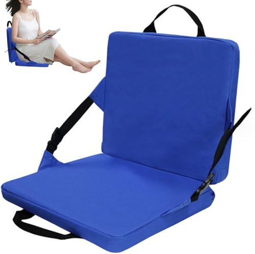 Coussin de siège de blanchisseur Chaise stade pliante résistante à l'humidité avec dossier Chaise Crazy Creek portable réglable avec poignée pour les événements sportifs, les voyages, la randonné