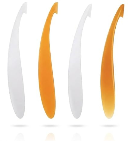 OrangenschäLer,ApfelsinenschäLer,Mandarinen SchäLer,MandarinenschäLer,4-Teiliges Set (2 WeißE,2 Orange),Geeignet FüR Orangen Und Mandarinen,Gadgets FüR BäCker,Hochwertige KüChenhelfer