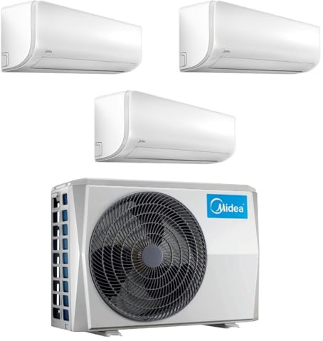 Climatizzatore Midea Trial Split 9000+9000+9000 BTU R32 Wi-Fi A++ Inverter M3OG-21HFN8-Q + 3x MSAGBU-09HRFN8