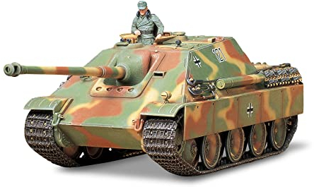 TAMIYA 35203 1:35 Dt. SdKfz.173 Jagdpanther Spät.(1), Modellbausatz,Plastikbausatz, Bausatz zum Zusammenbauen, detaillierte Nachbildung Mittel