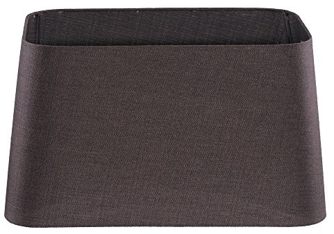 Lampenschirm für Tischleuchte in Rechteckig Rund Leinen Dunkel Braun TL 45-40-25