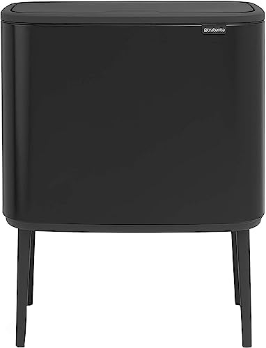 Brabantia Bo Touch Bin Cubo de Basura, Negro Mate, 36 litros