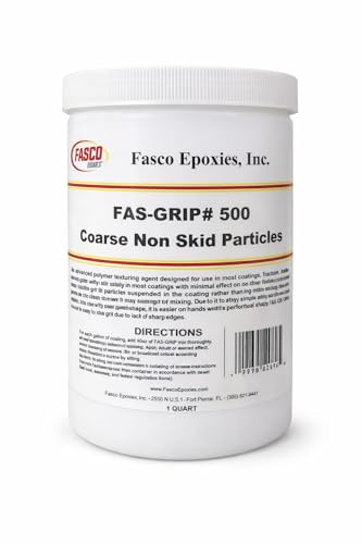 Non-Skid Paint Additive - Quart for 5 gallons - COARSE Anti-slip Particles Fas-Grip