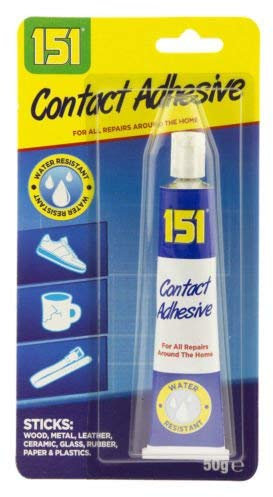 50g CONTACT ADHESIVE GLUE WATER RESISTANT WOOD METAL LEATHER CERAMIC GLASS, Glue for Home
