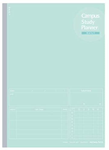 Kokuyo Campus Study Planner Daily (B5, Mint Green)