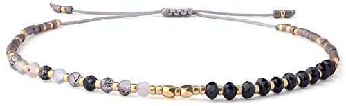 KELITCH Saatperle Armbänder Gold Shell Verstellbare Armbänder Schöne Kristall Charm Schmuck