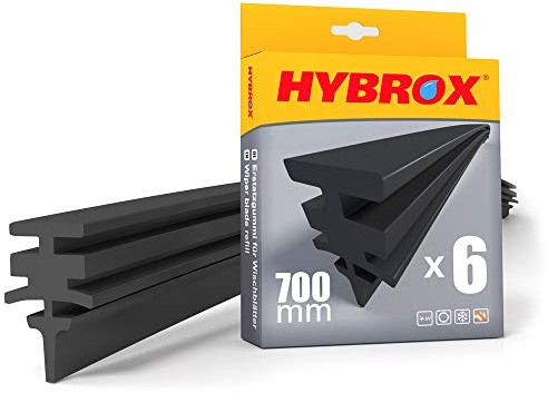 HYBROX Scheibenwischergummi/Wischergummi/Ersatzgummi 6 x 700 mm