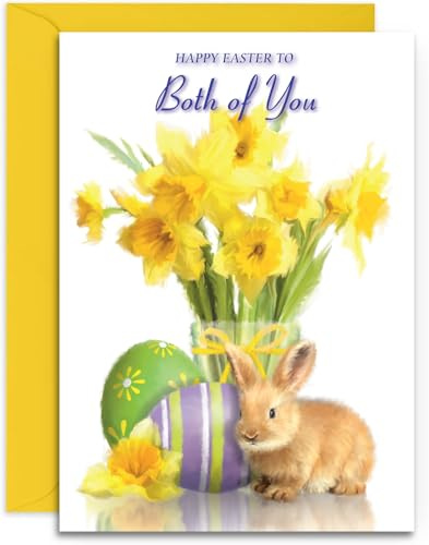 To Both Of You Easter Card - Medium Sized Card (A5 Size -148mm x 210mm) with Envelope